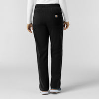 Force Cross-Flex Knit Women's Boot Cut Scrub Pant Black back view