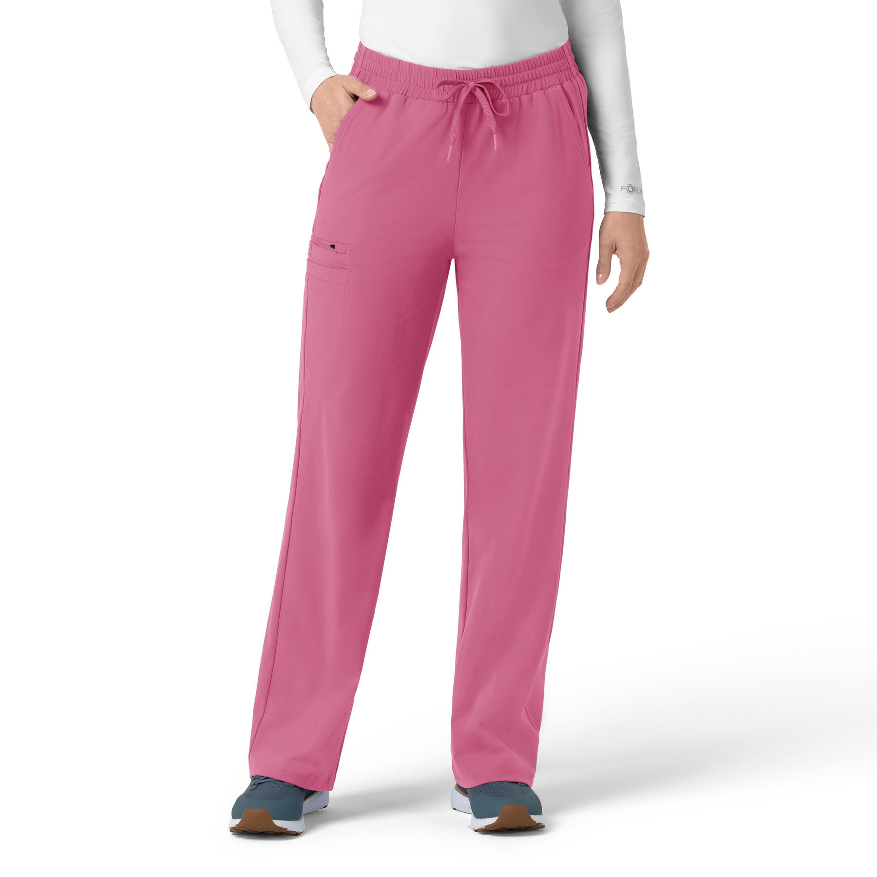 Force Cross-Flex Knit Women's Boot Cut Scrub Pant Electric Fuschia