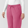 Force Cross-Flex Knit Women's Boot Cut Scrub Pant Electric Fuschia side detail 2