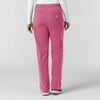 Force Cross-Flex Knit Women's Boot Cut Scrub Pant Electric Fuschia back view