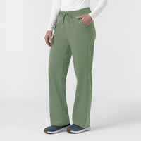 Force Cross-Flex Knit Women's Boot Cut Scrub Pant Green Slate side view