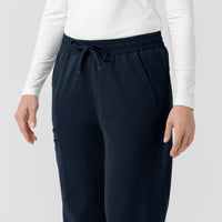 Force Cross-Flex Knit Women's Boot Cut Scrub Pant Navy side detail 2