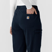 Force Cross-Flex Knit Women's Boot Cut Scrub Pant Navy back detail