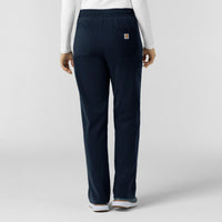 Force Cross-Flex Knit Women's Boot Cut Scrub Pant Navy back view