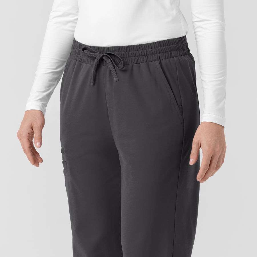Force Cross-Flex Knit Women's Boot Cut Scrub Pant Pewter side detail 2