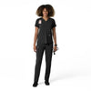 Force Cross-Flex Women's Straight Leg Cargo Scrub Pant Black full scrub set