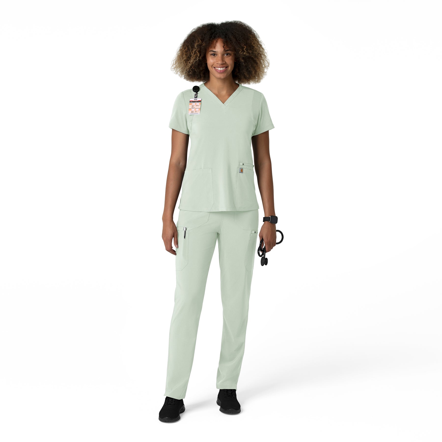 Force Cross-Flex Women's Straight Leg Cargo Scrub Pant Big Sky full scrub set