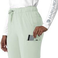 Force Cross-Flex Women's Straight Leg Cargo Scrub Pant Big Sky zip card pocket