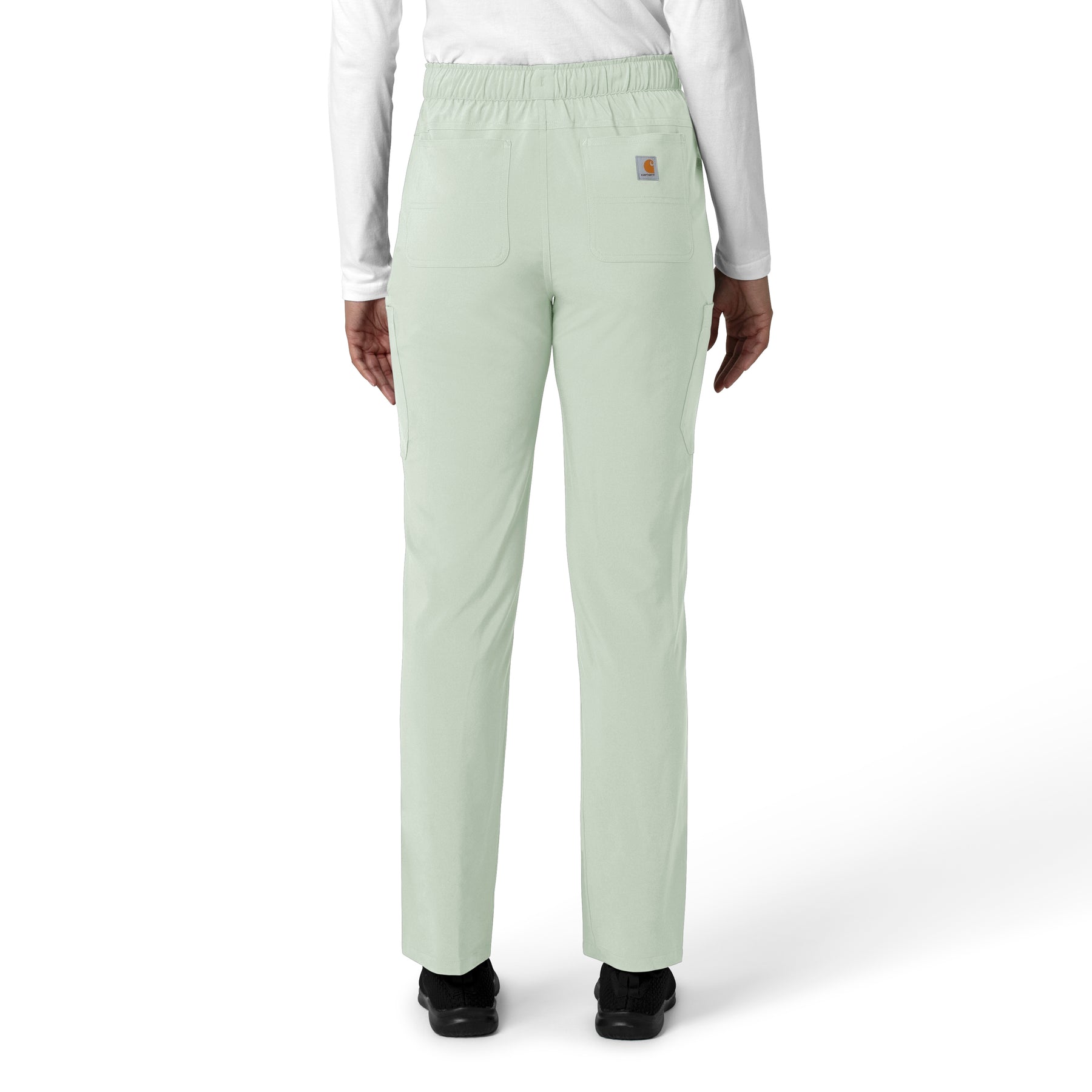 Force Cross-Flex Women's Straight Leg Cargo Scrub Pant Big Sky back view