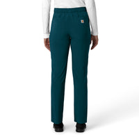 Force Cross-Flex Women's Straight Leg Cargo Scrub Pant Caribbean back view