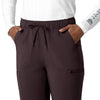 Force Cross-Flex Women's Straight Leg Cargo Scrub Pant Dark Sepia side detail 2