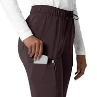 Force Cross-Flex Women's Straight Leg Cargo Scrub Pant Dark Sepia back detail