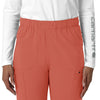 Force Cross-Flex Women's Straight Leg Cargo Scrub Pant Dusty Cedar front detail