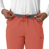 Force Cross-Flex Women's Straight Leg Cargo Scrub Pant Dusty Cedar side detail 1