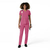 Force Cross-Flex Women's Straight Leg Cargo Scrub Pant Electric Fuschia full scrub set