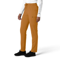 Force Cross-Flex Women's Straight Leg Cargo Scrub Pant Fox Brown side view