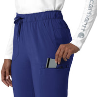 Carhartt Force Cross-Flex Women's Straight Leg Cargo Scrub Pant - Galaxy Blue