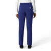 Force Cross-Flex Women's Straight Leg Cargo Scrub Pant Galaxy Blue back view