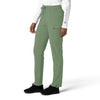 Force Cross-Flex Women's Straight Leg Cargo Scrub Pant Green Slate side view