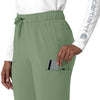 Carhartt Force Cross-Flex Women's Straight Leg Cargo Scrub Pant - Green Slate