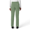 Force Cross-Flex Women's Straight Leg Cargo Scrub Pant Green Slate back view