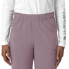 Force Cross-Flex Women's Straight Leg Cargo Scrub Pant Lavender Mist front detail