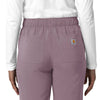 Force Cross-Flex Women's Straight Leg Cargo Scrub Pant Lavender Mist hemline detail