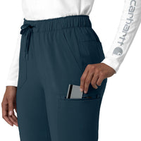 Carhartt Force Cross-Flex Women's Straight Leg Cargo Scrub Pant - Deep Navy