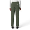Force Cross-Flex Women's Straight Leg Cargo Scrub Pant Olive back view