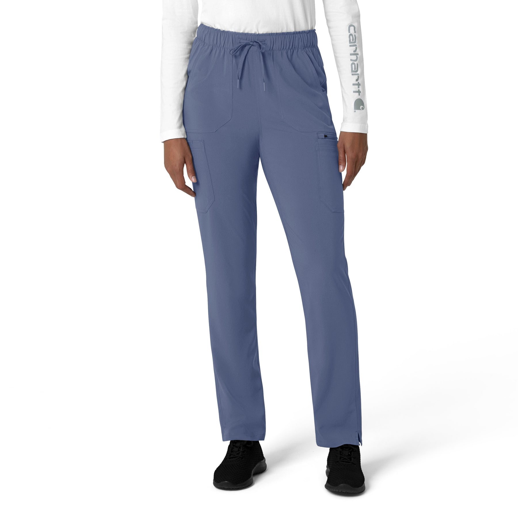 Force Cross-Flex Women's Straight Leg Cargo Scrub Pant Riverside