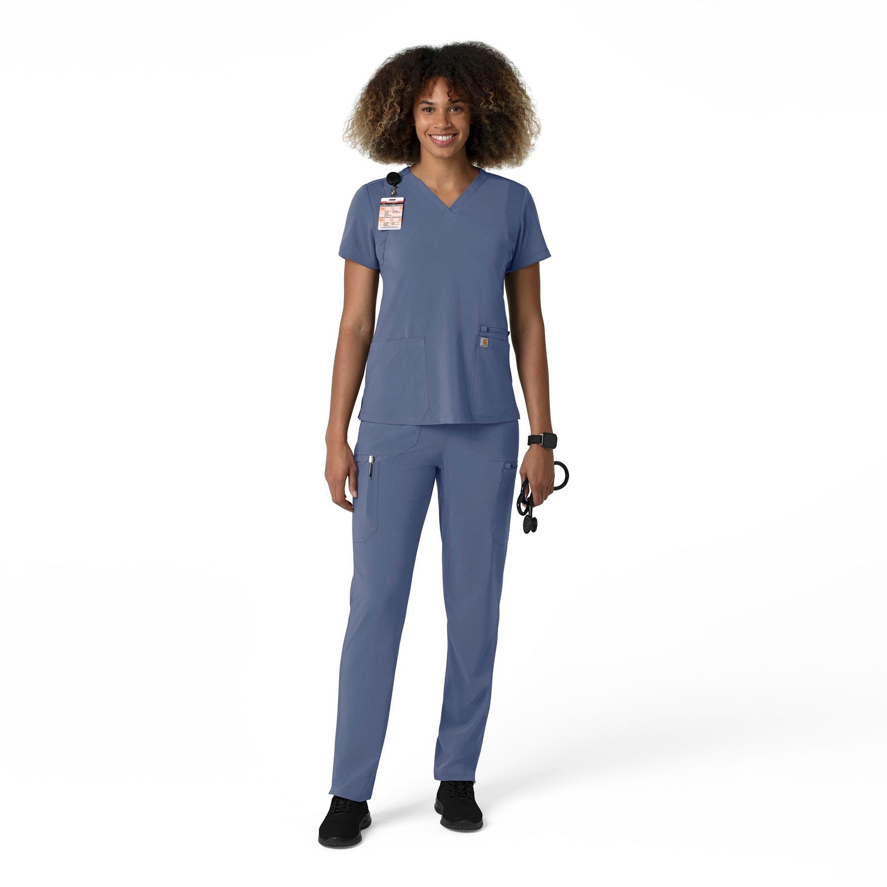 Force Cross-Flex Women's Straight Leg Cargo Scrub Pant Riverside full scrub set