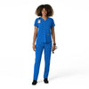 Force Cross-Flex Women's Straight Leg Cargo Scrub Pant Royal full scrub set