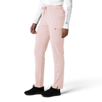 Force Cross-Flex Women's Straight Leg Cargo Scrub Pant Soft Rose side view