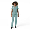 Force Cross-Flex Women's Straight Leg Cargo Scrub Pant Summer Blue full scrub set