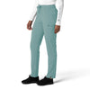 Force Cross-Flex Women's Straight Leg Cargo Scrub Pant Summer Blue side view