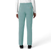 Force Cross-Flex Women's Straight Leg Cargo Scrub Pant Summer Blue back view