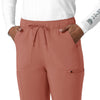 Force Cross-Flex Women's Straight Leg Cargo Scrub Pant Wildrose side detail 2