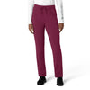 Force Cross-Flex Women's Straight Leg Cargo Scrub Pant Wine