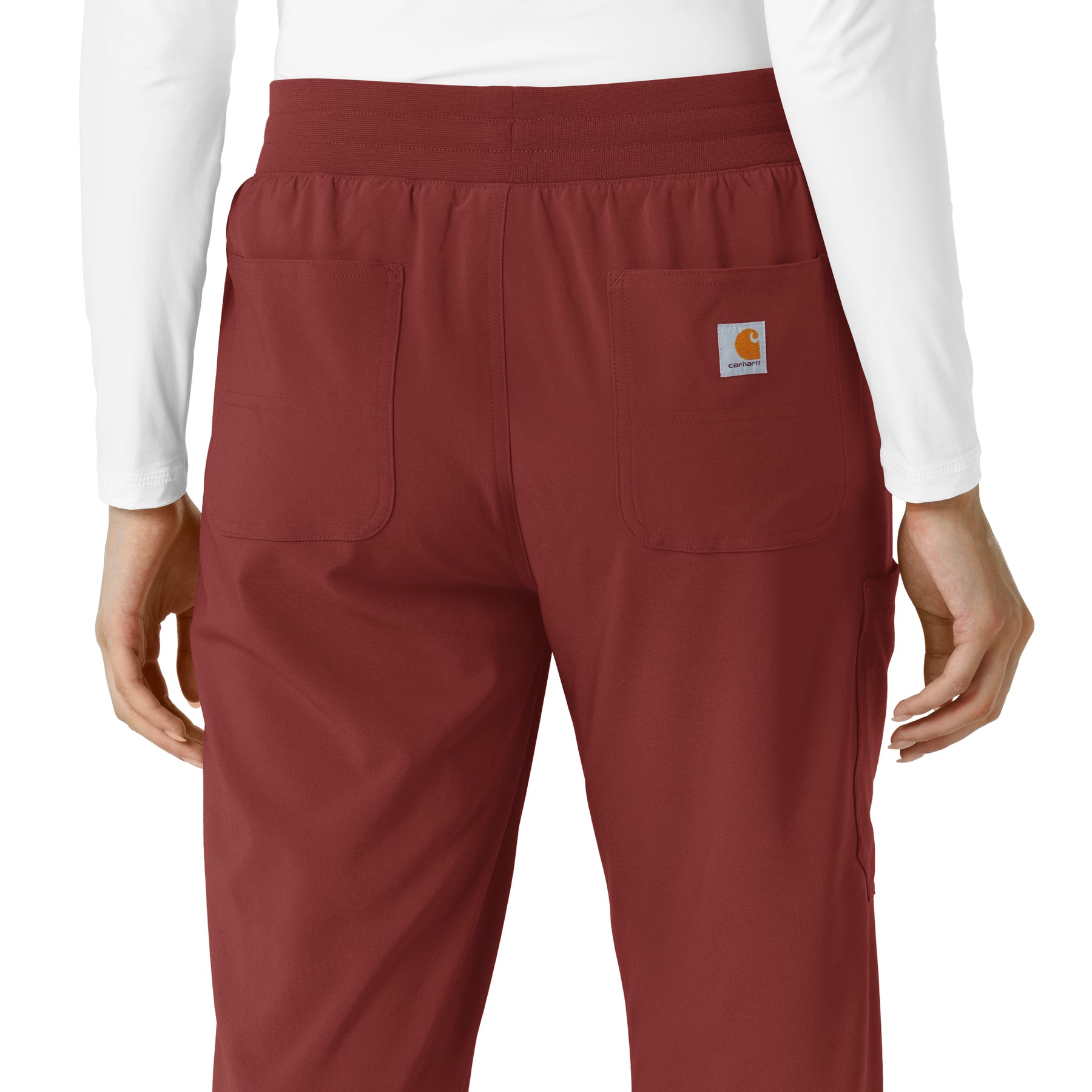 Force Cross-Flex Women's Boot Cut Scrub Pant Amber Terrain side detail 1