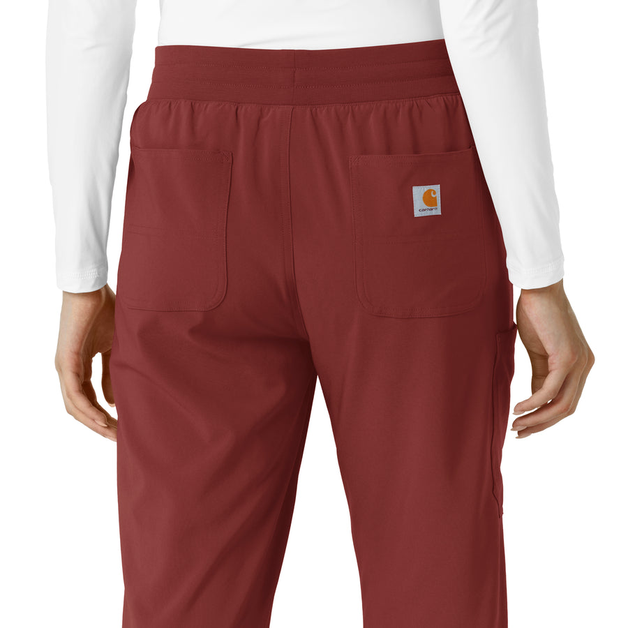 Force Cross-Flex Women's Boot Cut Scrub Pant Amber Terrain side detail 1