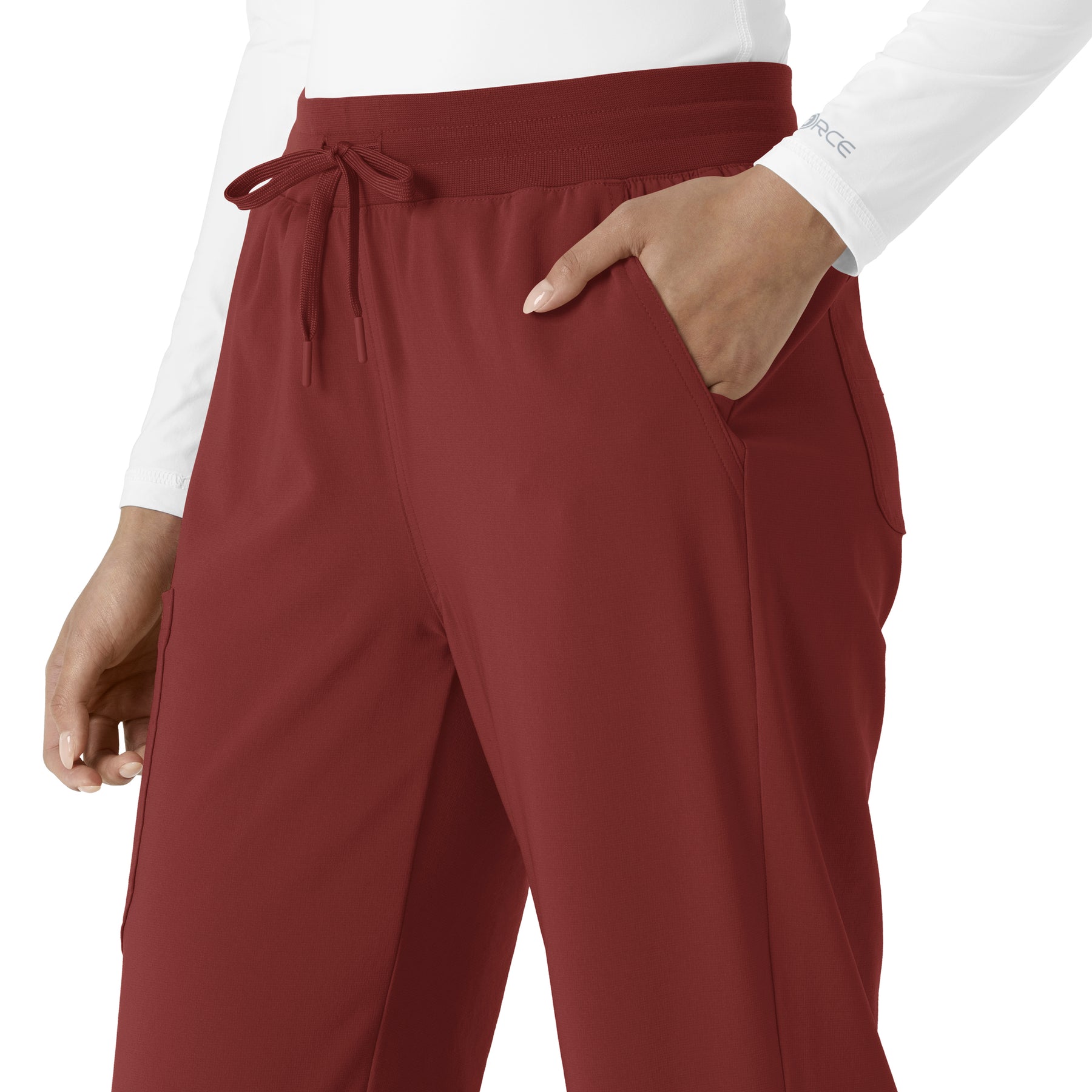 Force Cross-Flex Women's Boot Cut Scrub Pant Amber Terrain side detail 2