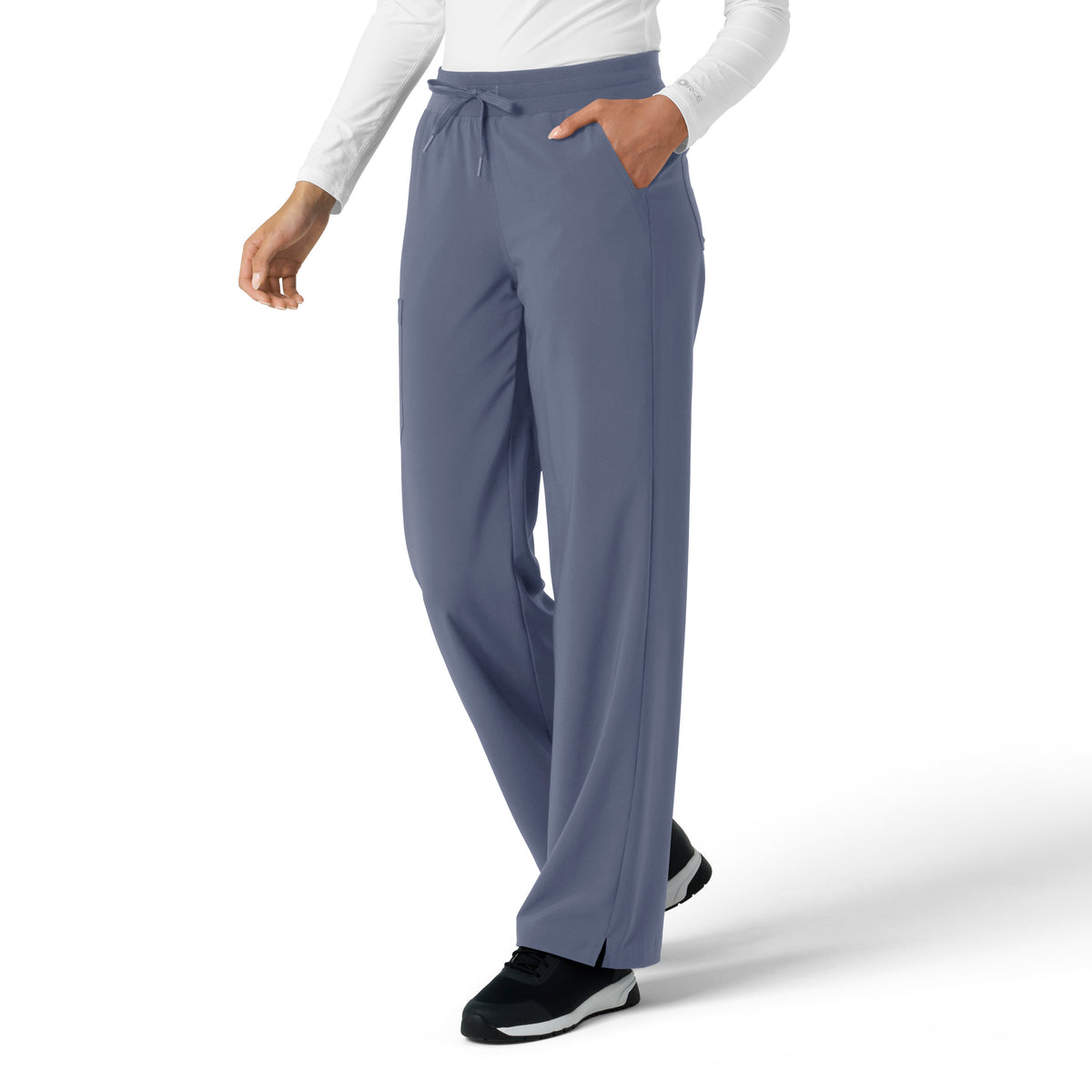 Carhartt Cross-Flex Women's Boot Cut Scrub Pant - Approaching Storm side