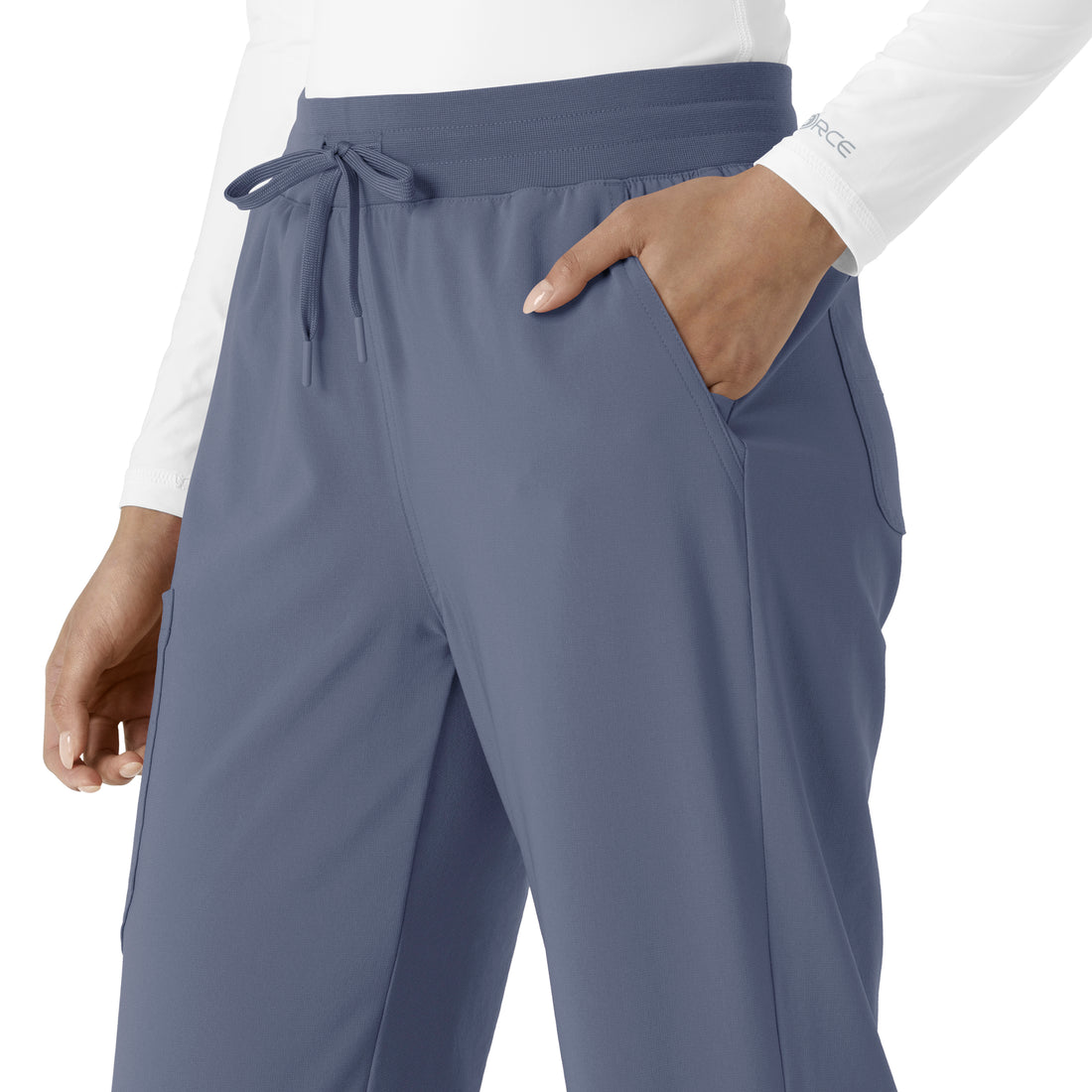 Carhartt Cross-Flex Women's Boot Cut Scrub Pant - Approaching Storm pocket
