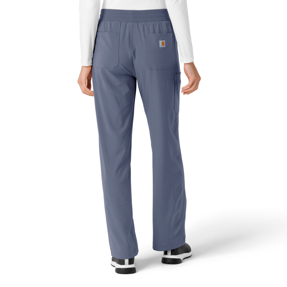 Carhartt Cross-Flex Women's Boot Cut Scrub Pant - Approaching Storm back