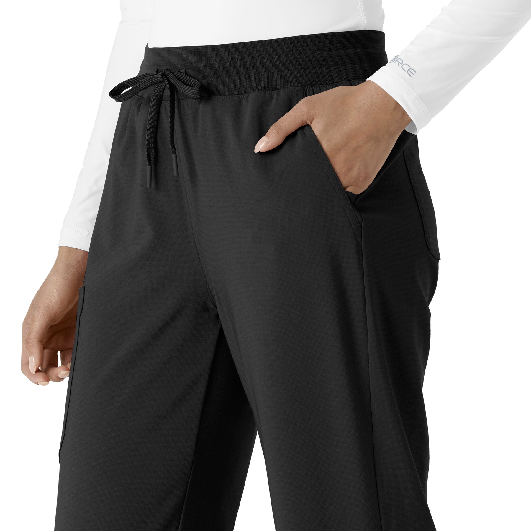 Force Cross-Flex Women's Boot Cut Scrub Pant Black side detail 2