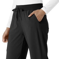 Force Cross-Flex Women's Boot Cut Scrub Pant Black side detail 2