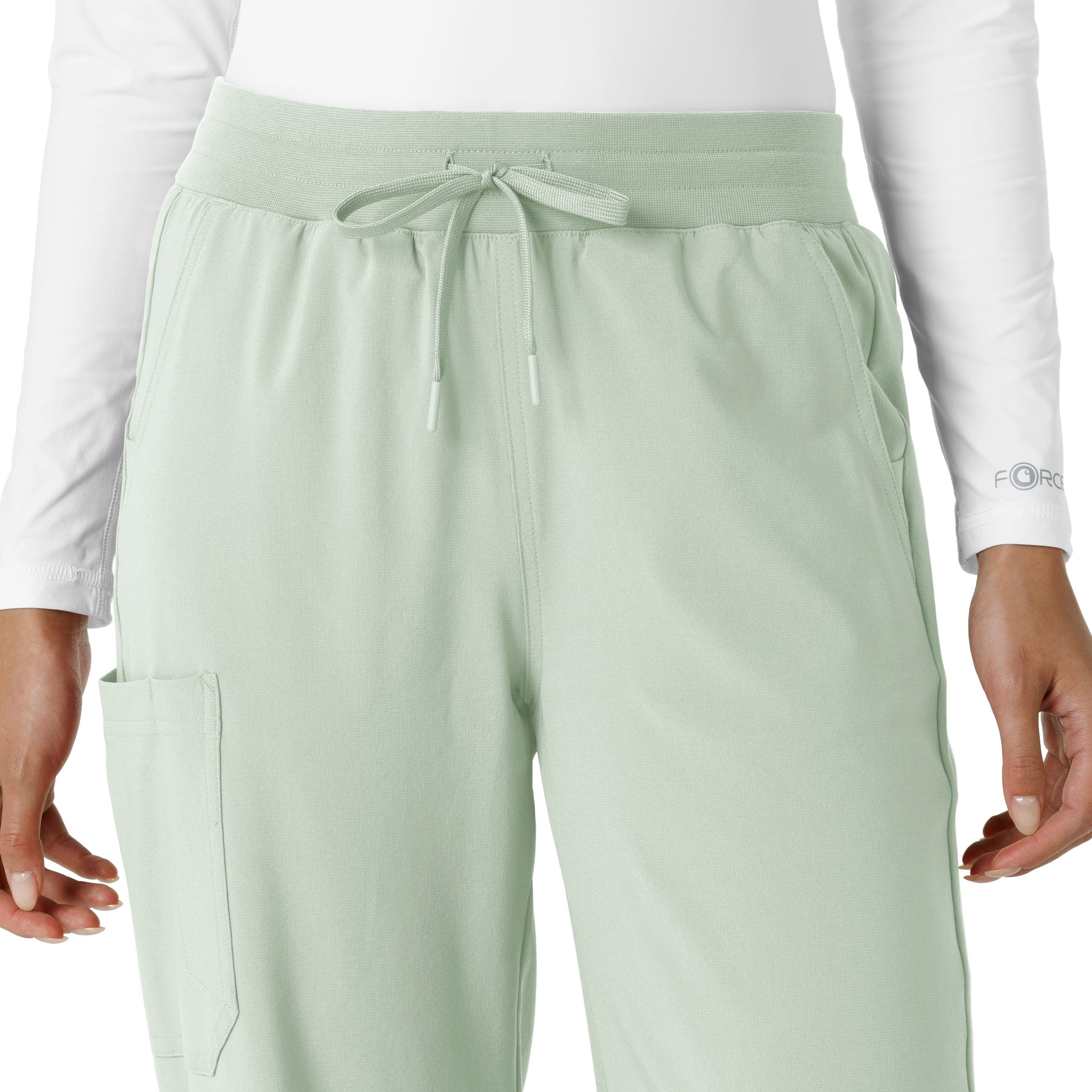 Force Cross-Flex Women's Boot Cut Scrub Pant Big Sky front detail