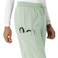 Force Cross-Flex Women's Boot Cut Scrub Pant Big Sky hemline detail