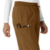 Force Cross-Flex Women's Boot Cut Scrub Pant Carhartt Brown hemline detail