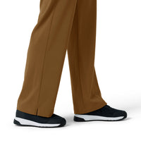 Force Cross-Flex Women's Boot Cut Scrub Pant Carhartt Brown back detail